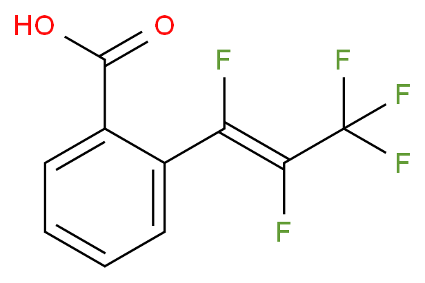 2-[(1E)-pentafluoroprop-1-en-1-yl]benzoic acid_分子结构_CAS_53841-60-4