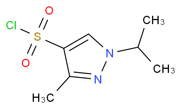 1-Isopropyl-3-methyl-1H-pyrazole-4-sulfonyl chloride_分子结构_CAS_1006453-71-9)