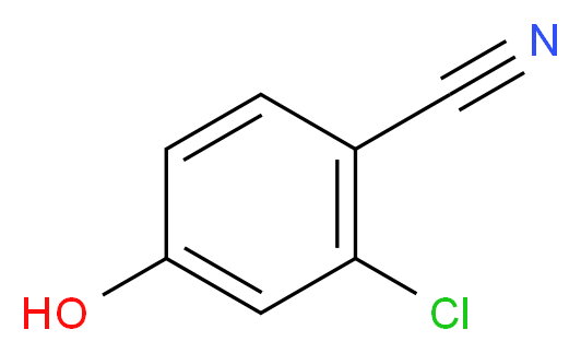 2-chloro-4-hydroxybenzonitrile_分子结构_CAS_3336-16-1