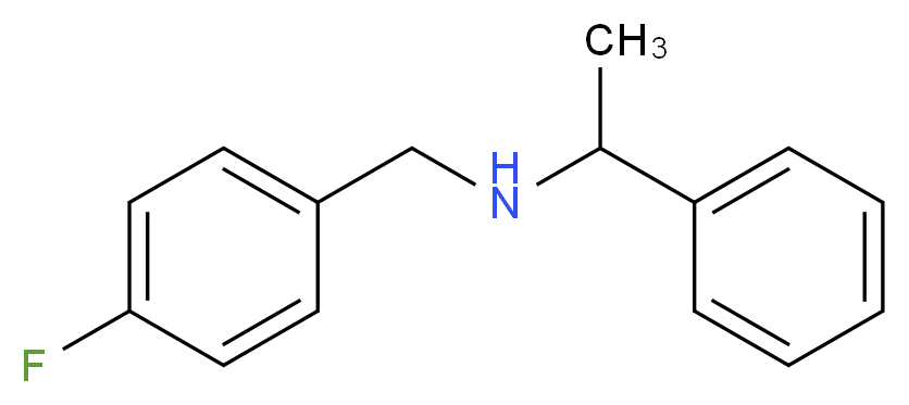 (4-fluorobenzyl)(1-phenylethyl)amine_分子结构_CAS_356531-62-9)