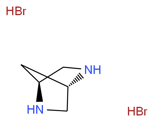 (1S,4S)-2,5-diazabicyclo[2.2.1]heptane dihydrobromide_分子结构_CAS_132747-20-7