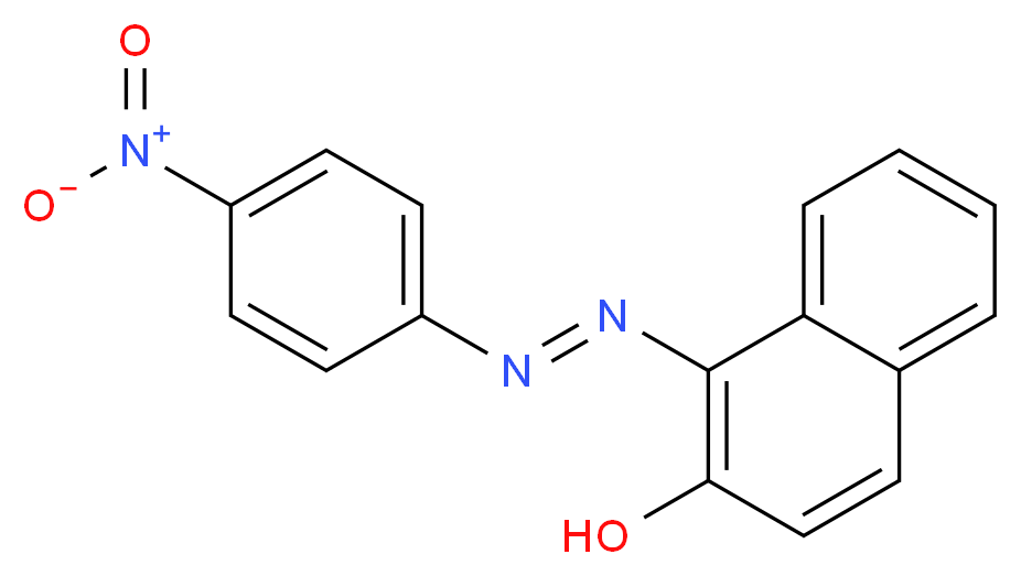 1-[2-(4-nitrophenyl)diazen-1-yl]naphthalen-2-ol_分子结构_CAS_6410-10-2