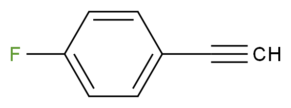 1-ethynyl-4-fluorobenzene_分子结构_CAS_766-98-3