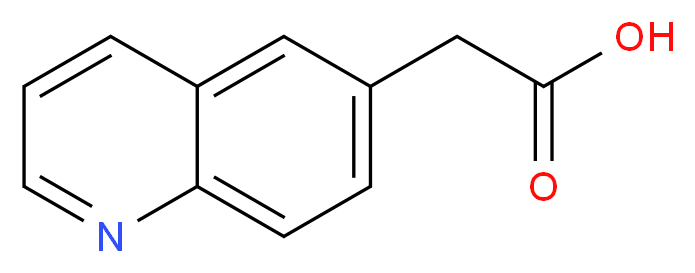 2-(quinolin-6-yl)acetic acid_分子结构_CAS_5622-34-4
