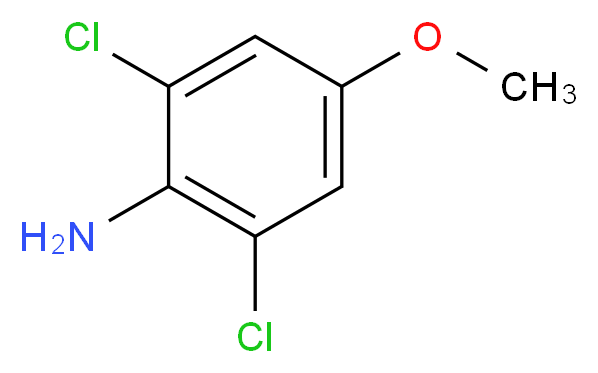 2,6-dichloro-4-methoxyaniline_分子结构_CAS_6480-66-6