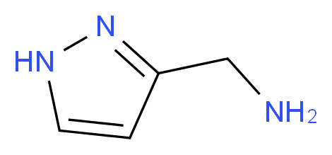 1H-pyrazol-5-ylmethanamine_分子结构_CAS_37599-58-9