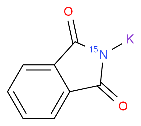 邻苯二甲酰亚胺-15N 钾盐_分子结构_CAS_53510-88-6)