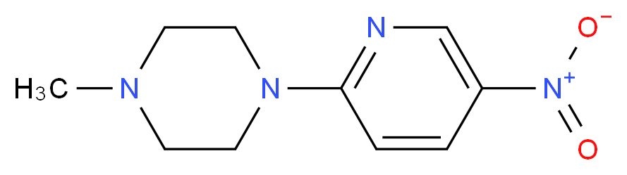 1-Methyl-4-(5-nitro-2-pyridinyl)piperazine_分子结构_CAS_55403-34-4)