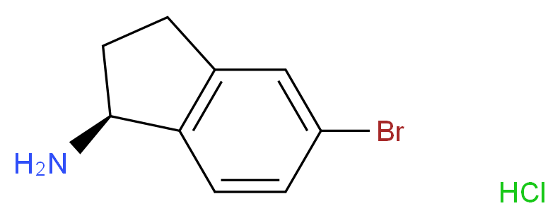 (S)-5-Bromo-2,3-dihydro-1H-inden-1-amine hydrochloride_分子结构_CAS_916210-93-0)