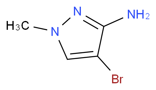 3-Amino-4-bromo-1-methyl-1H-pyrazole 98%_分子结构_CAS_)