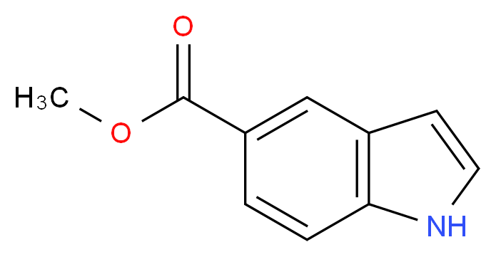 methyl 1H-indole-5-carboxylate_分子结构_CAS_1011-65-0