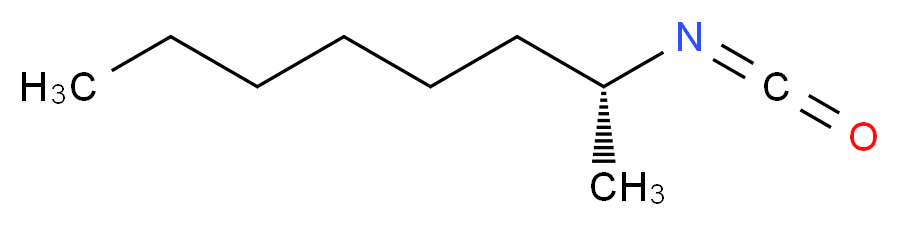 (R)-(-)-2-辛基异氰酸酯_分子结构_CAS_745783-86-2)