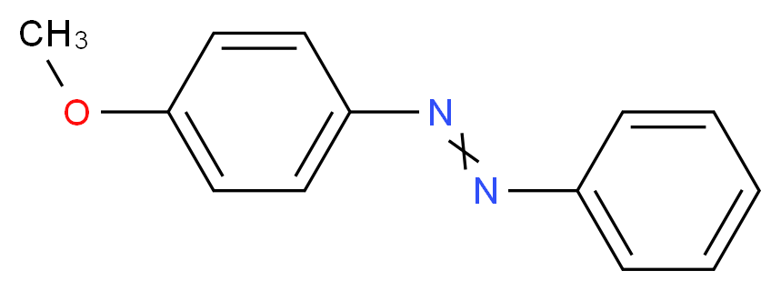 (4-methoxyphenyl)(phenyl)diazene_分子结构_CAS_2396-60-3