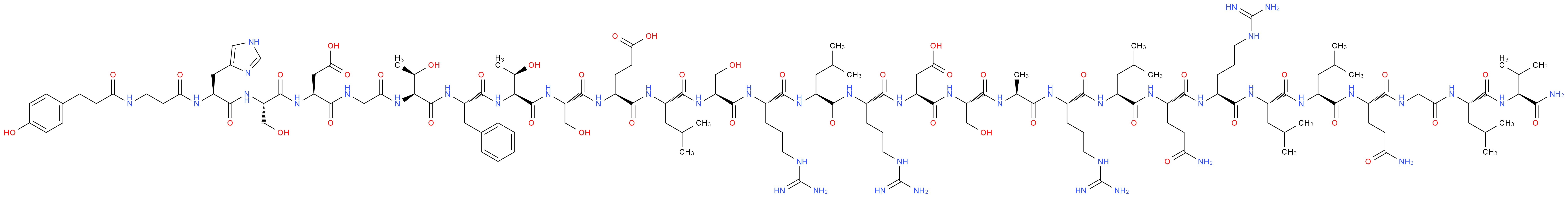 Deamino-Tyr-β-Ala-secretin, pig_分子结构_CAS_61417-46-7)