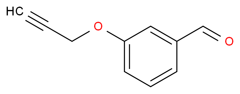 3-(prop-2-yn-1-yloxy)benzaldehyde_分子结构_CAS_5651-87-6