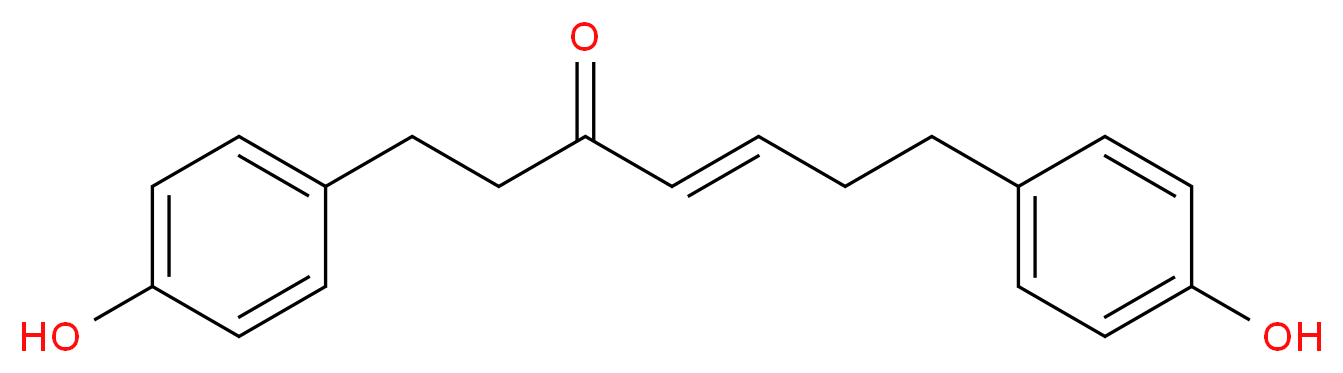 (4E)-1,7-bis(4-hydroxyphenyl)hept-4-en-3-one_分子结构_CAS_56973-65-0