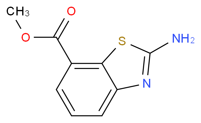 Methyl 2-aminobenzo[d]thiazole-7-carboxylate_分子结构_CAS_209459-11-0)