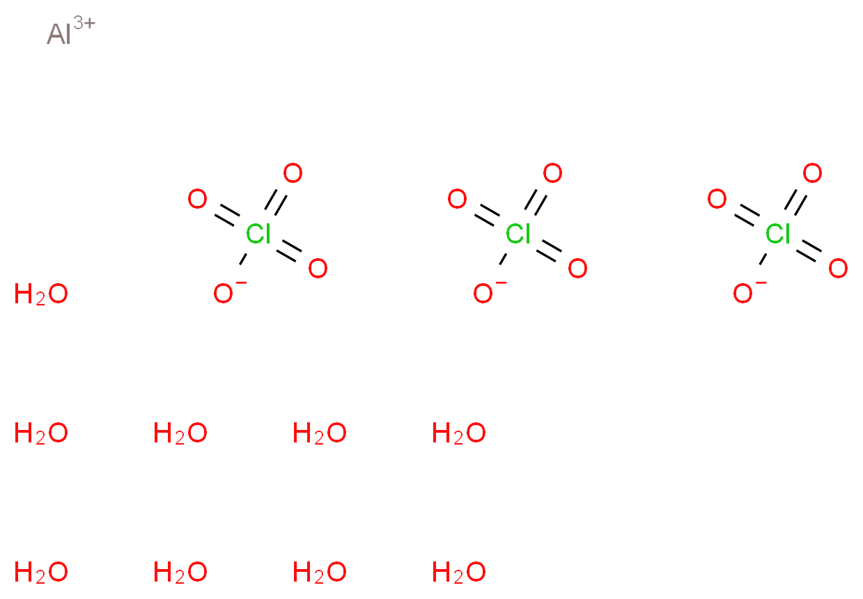 aluminium(3+) ion nonahydrate triperchlorate_分子结构_CAS_81029-06-3