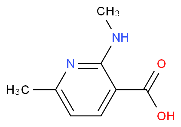 6-methyl-2-(methylamino)nicotinic acid_分子结构_CAS_155790-12-8)