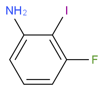 3-Fluoro-2-iodoaniline_分子结构_CAS_706752-99-0)