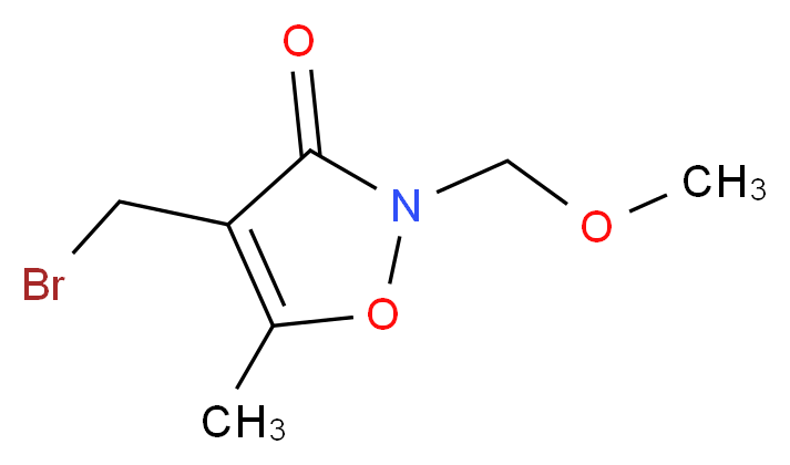 4-Bromomethyl-2-methoxymethyl-5-methylisoxazolin-3-one_分子结构_CAS_153201-10-6)