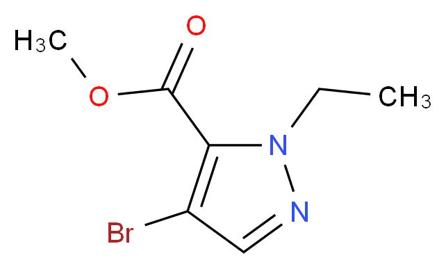 methyl 4-bromo-1-ethyl-1H-pyrazole-5-carboxylate_分子结构_CAS_1185320-26-6)