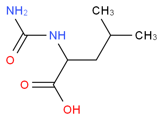 4-Methyl-2-ureido-pentanoic acid_分子结构_CAS_42534-05-4)