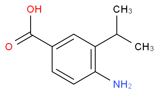 4-amino-3-(propan-2-yl)benzoic acid_分子结构_CAS_51688-76-7