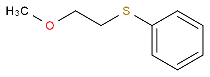 2-甲氧基乙基 苯基硫醚_分子结构_CAS_77298-24-9)