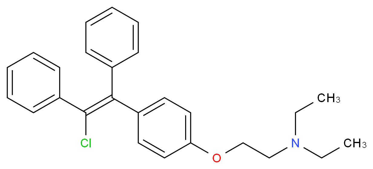 Clomifene_分子结构_CAS_911-45-5)