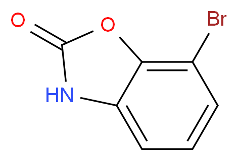 7-bromo-2,3-dihydro-1,3-benzoxazol-2-one_分子结构_CAS_871367-14-5