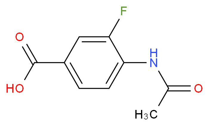 4-Acetamido-3-fluorobenzoic acid_分子结构_CAS_713-11-1)