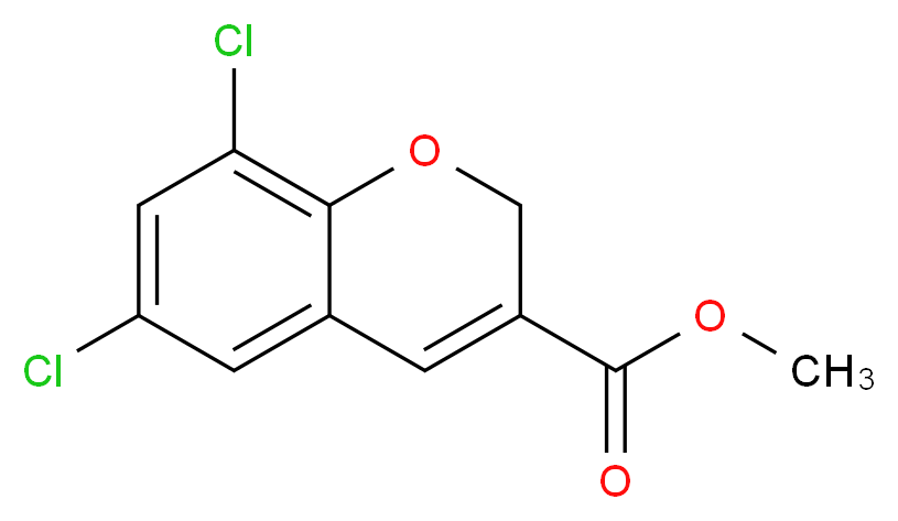 methyl 6,8-dichloro-2H-chromene-3-carboxylate_分子结构_CAS_118693-22-4