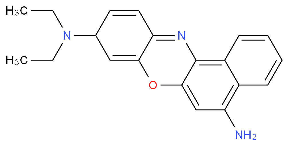 8-N,8-N-diethyl-8H-10-oxa-5-azatetraphene-8,12-diamine_分子结构_CAS_3625-57-8