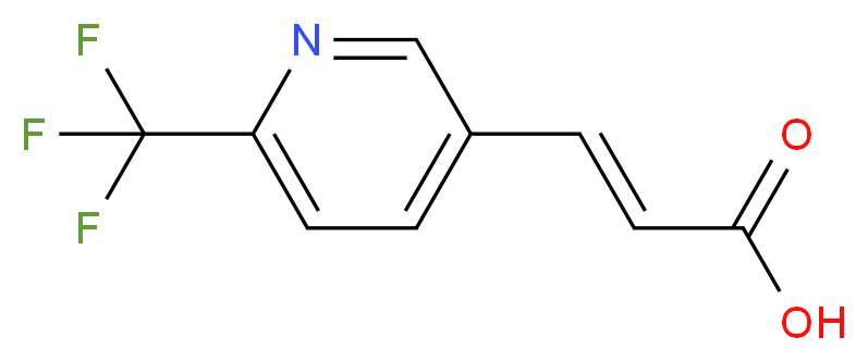 (2E)-3-[6-(Trifluoromethyl)pyridin-3-yl]-propenoic acid_分子结构_CAS_773131-93-4)