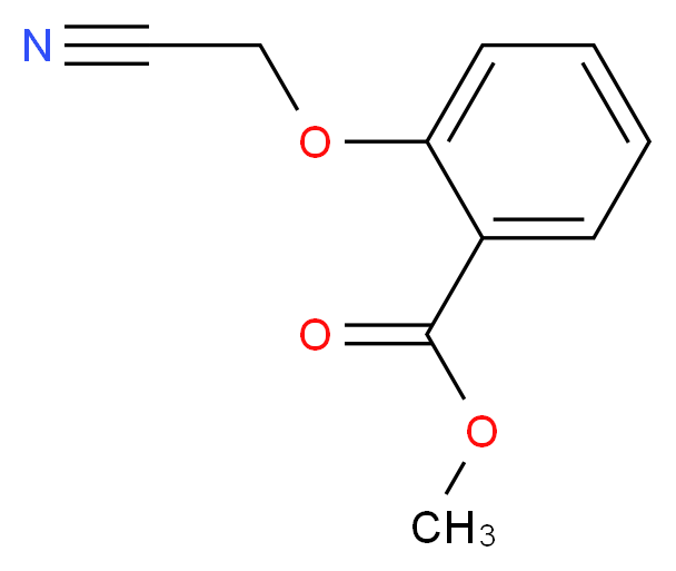 Methyl 2-(cyanomethoxy)benzenecarboxylate_分子结构_CAS_1641-00-5)