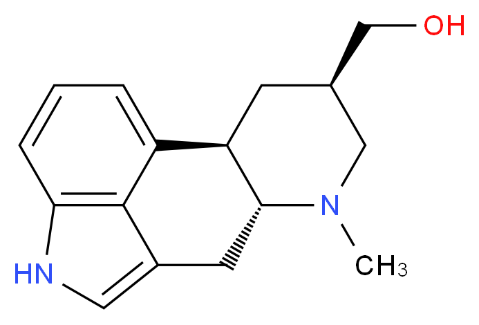 [(2R,4R,7R)-6-methyl-6,11-diazatetracyclo[7.6.1.0<sup>2</sup>,<sup>7</sup>.0<sup>1</sup><sup>2</sup>,<sup>1</sup><sup>6</sup>]hexadeca-1(16),9,12,14-tetraen-4-yl]methanol_分子结构_CAS_18051-16-6