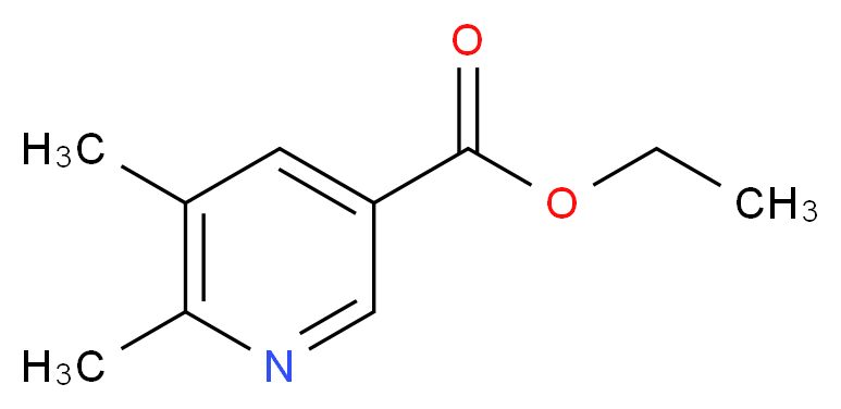 ethyl 5,6-dimethylpyridine-3-carboxylate_分子结构_CAS_77629-53-9