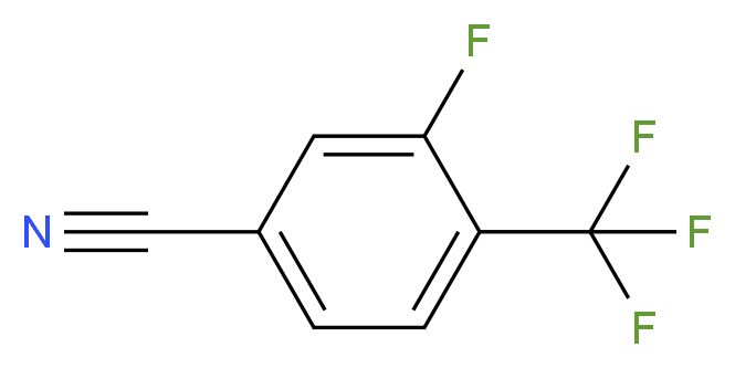 3-氟-4-(三氟甲基)苯甲腈_分子结构_CAS_231953-38-1)