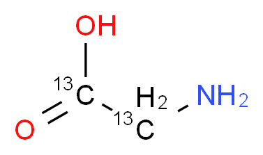 甘氨酸-13C2_分子结构_CAS_67836-01-5)