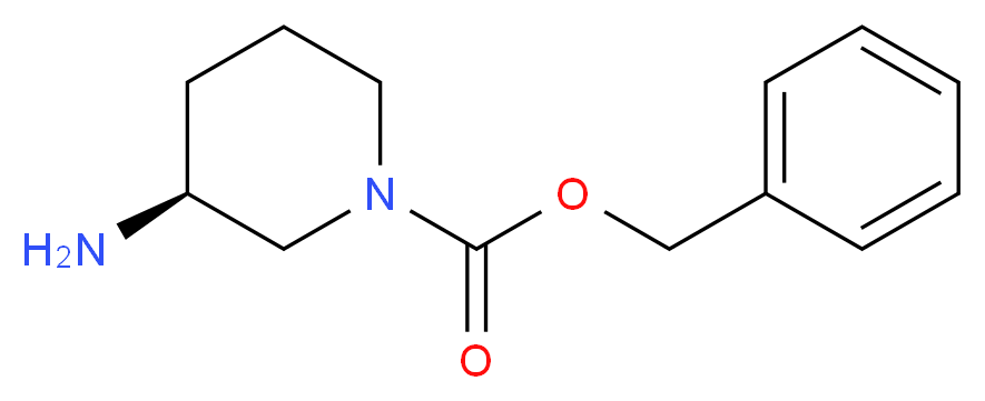 benzyl (3S)-3-aminopiperidine-1-carboxylate_分子结构_CAS_876461-55-1