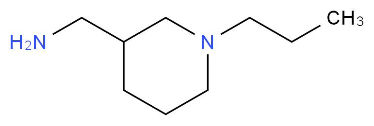 (1-propylpiperidin-3-yl)methanamine_分子结构_CAS_915924-85-5