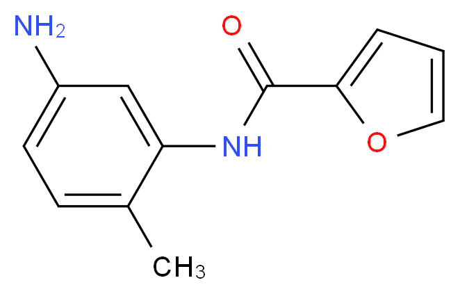 N-(5-amino-2-methylphenyl)furan-2-carboxamide_分子结构_CAS_436089-27-9