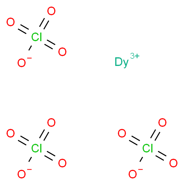 dysprosium(3+) ion triperchlorate_分子结构_CAS_14017-53-9