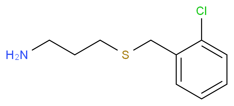 3-{[(2-chlorophenyl)methyl]sulfanyl}propan-1-amine_分子结构_CAS_1082766-31-1