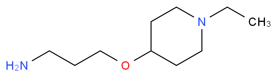 3-[(1-ethylpiperidin-4-yl)oxy]propan-1-amine_分子结构_CAS_1171598-96-1)