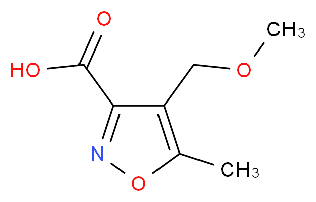 4-(methoxymethyl)-5-methyl-3-isoxazolecarboxylic acid_分子结构_CAS_934156-84-0)