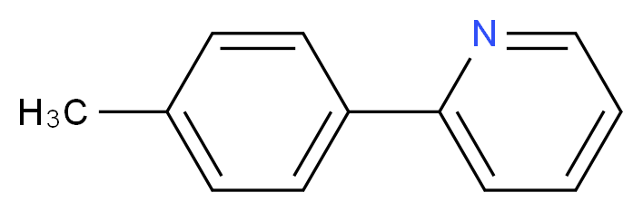 2-(4-methylphenyl)pyridine_分子结构_CAS_4467-06-5