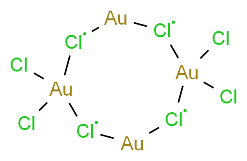 Gold(I,III) chloride_分子结构_CAS_62792-24-9)