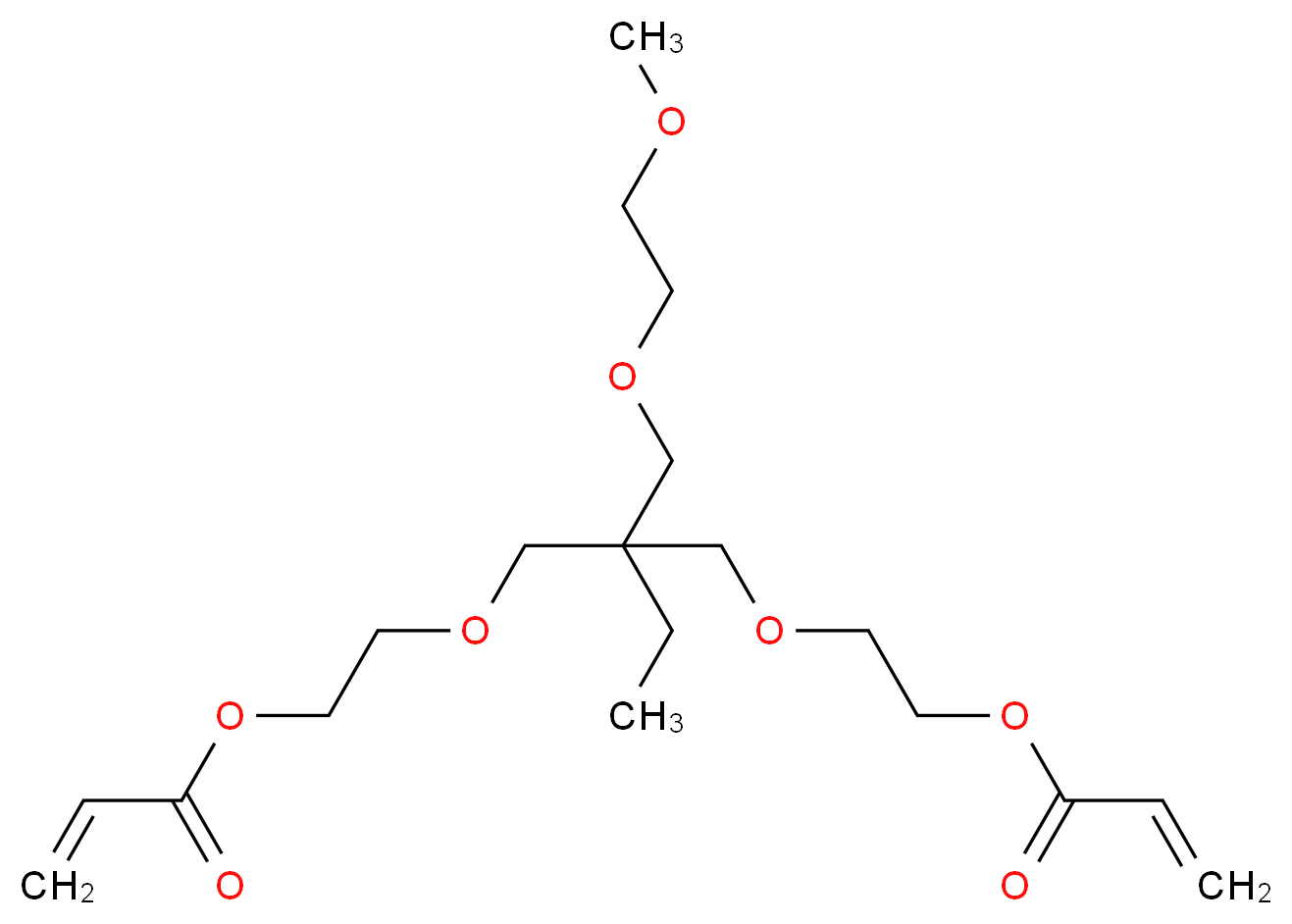 乙氧基化三羟甲基丙烷 (1 EO/OH) 甲醚二丙烯酸酯_分子结构_CAS_302911-84-8)